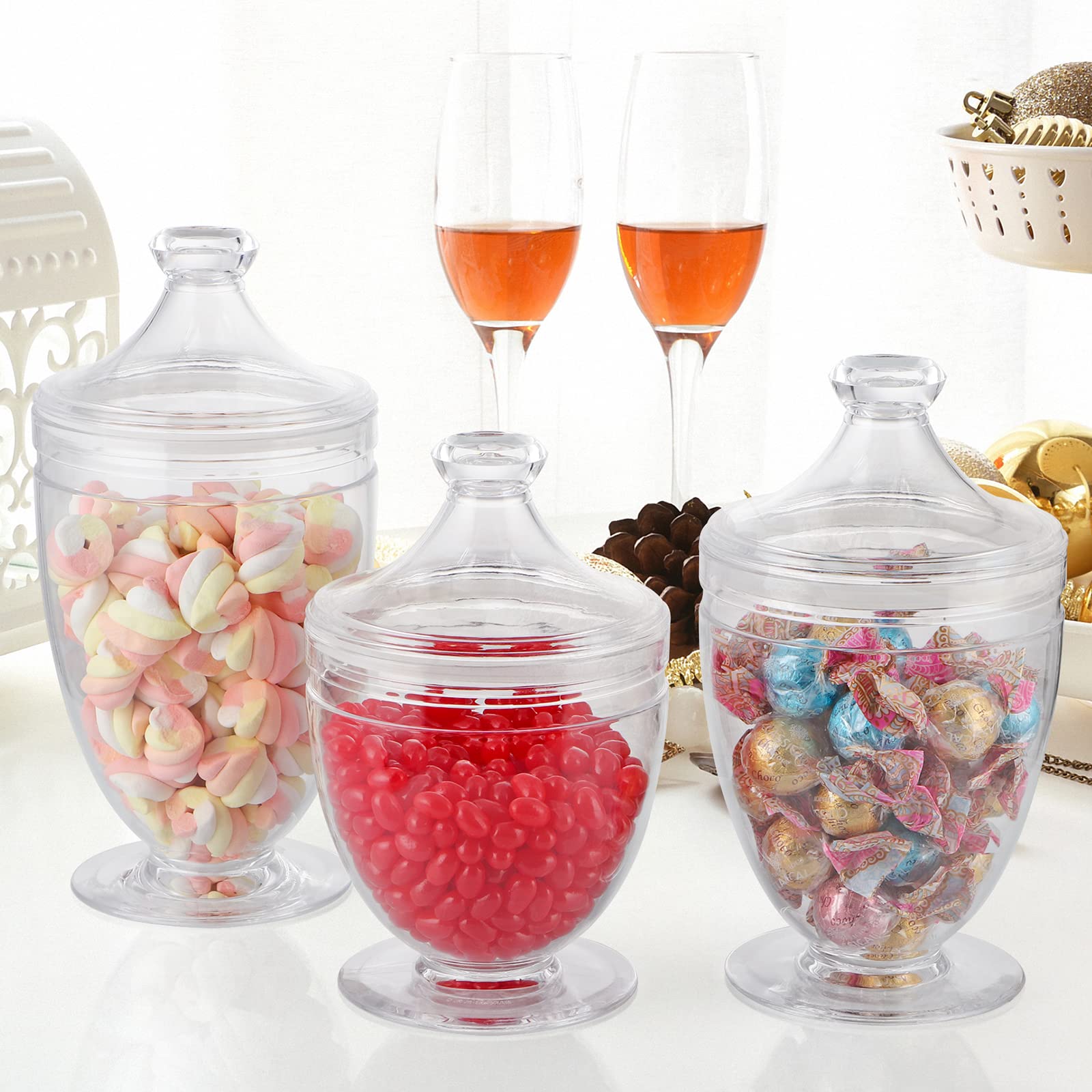 MOLIGOU candy buffet display jar for organized treats at events.