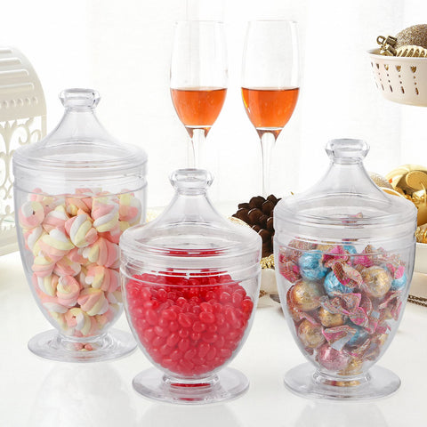 MOLIGOU candy buffet display jar for organized treats at events.
