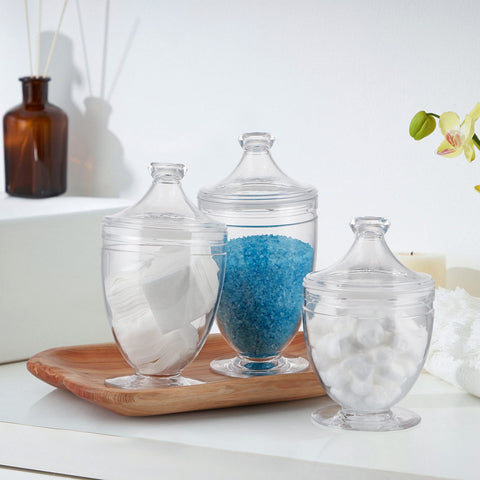 MOLIGOU clear jar display enhances countertop organization and everyday use.