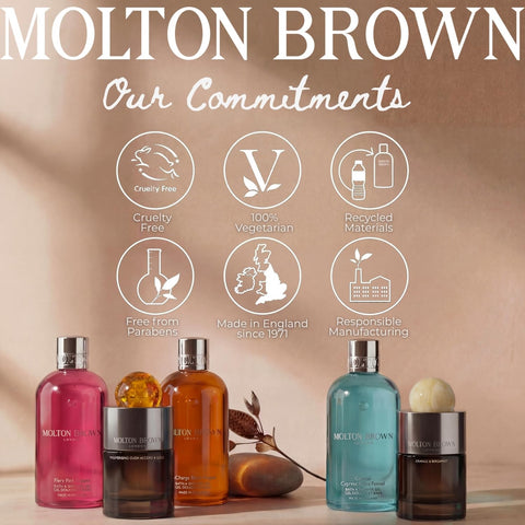 Premium glass bottle and cap design adds refined aesthetic.