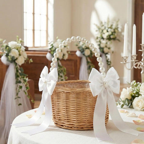 MOLTREX petite wicker basket serves as a decorative accent beyond events.