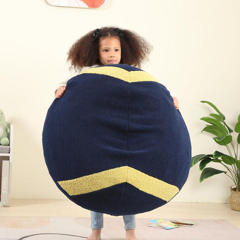 MOMCAYWEX bean bag with removable cover for easy machine-wash care