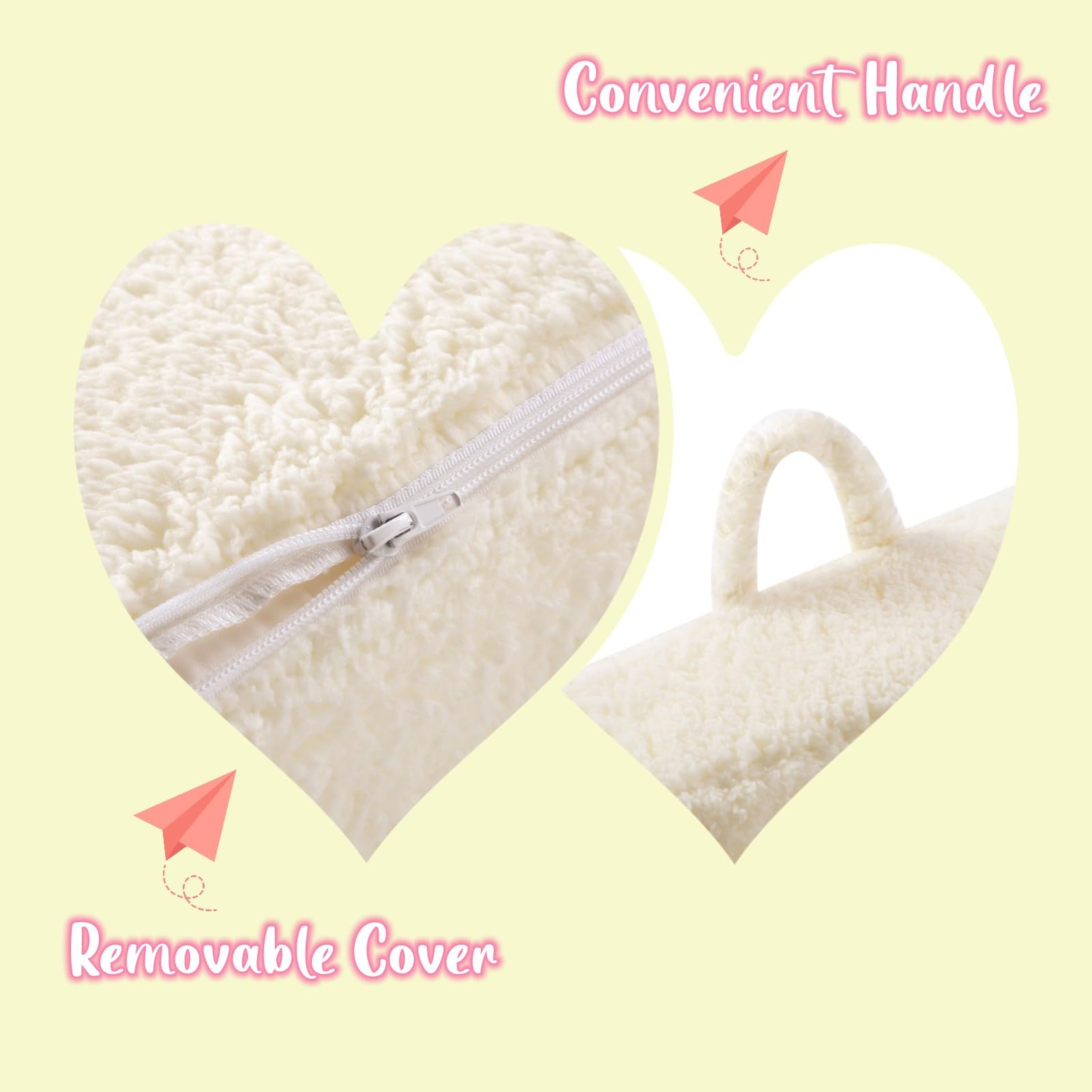 MOMCAYWEX Kids Sherpa Chair dimensions 25.25 by 18 by 20.5 inches.