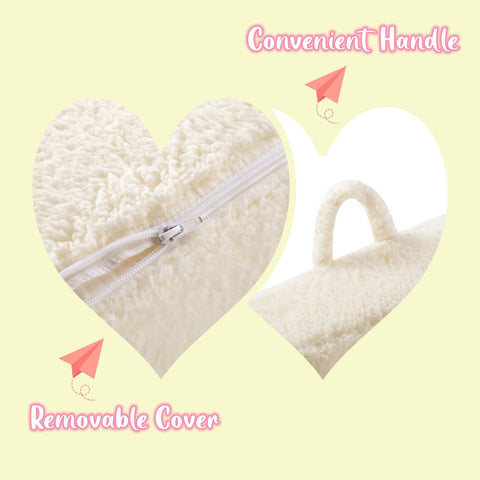 MOMCAYWEX Kids Sherpa Chair dimensions 25.25 by 18 by 20.5 inches.