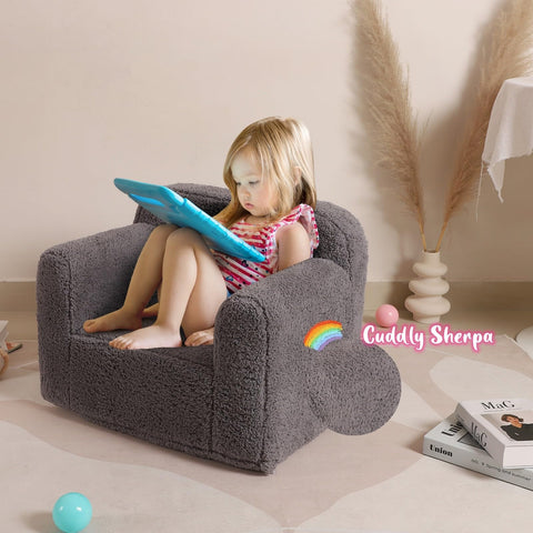 MOMCAYWEX foam-inside, supportive padding cushions growing bodies safely