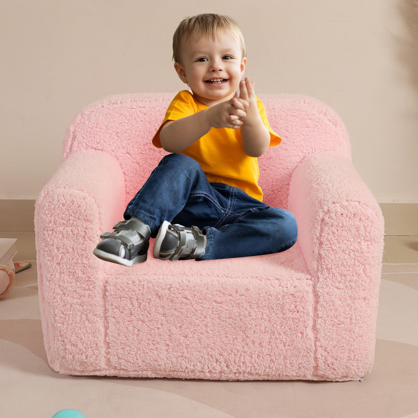 MOMCAYWEX Chair handle design aids easy moving for kids