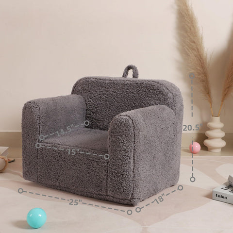 MOMCAYWEX chair side view, compact toddler seat for small rooms
