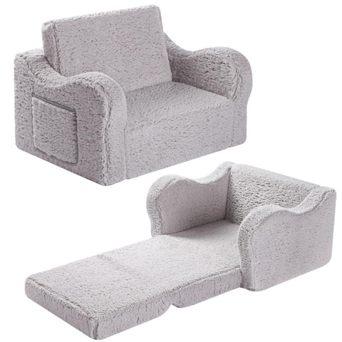 MOMCAYWEX Kids Sofa with flip-open design for easy lounging and play.