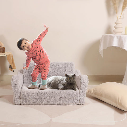 MOMCAYWEX Kids Sofa foam core supports little bodies during rest and play