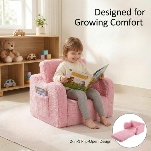 MOMCAYWEX Kids Sofa removable cover makes machine washing quick and easy.