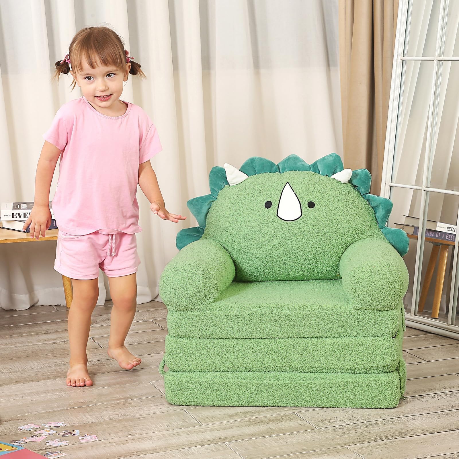 MOMCAYWEX Kids Sofa expands to fullness after vacuum seal for instant comfort.