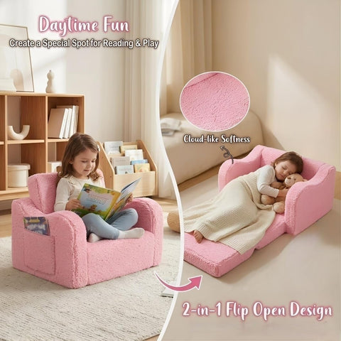 MOMCAYWEX Kids Sofa safety-first build with rounded edges for worry-free play.