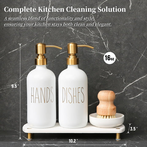 MOMEEMO Gold hand soap dispenser pumps enhance countertop aesthetics and accessibility.