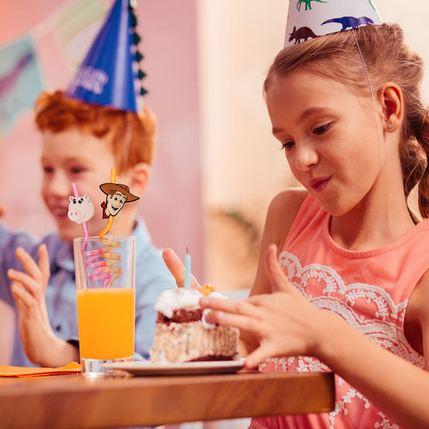Momkutei dark-blue-pattern straw perfect for game night party sipping.