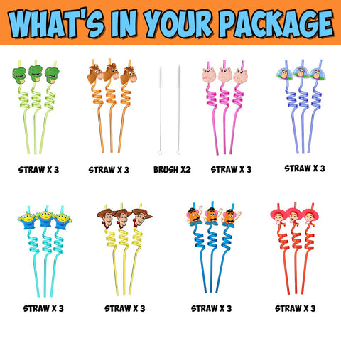 Momkutei pink-pattern straw ideal for vibrant kids' celebrations and easy cleaning.