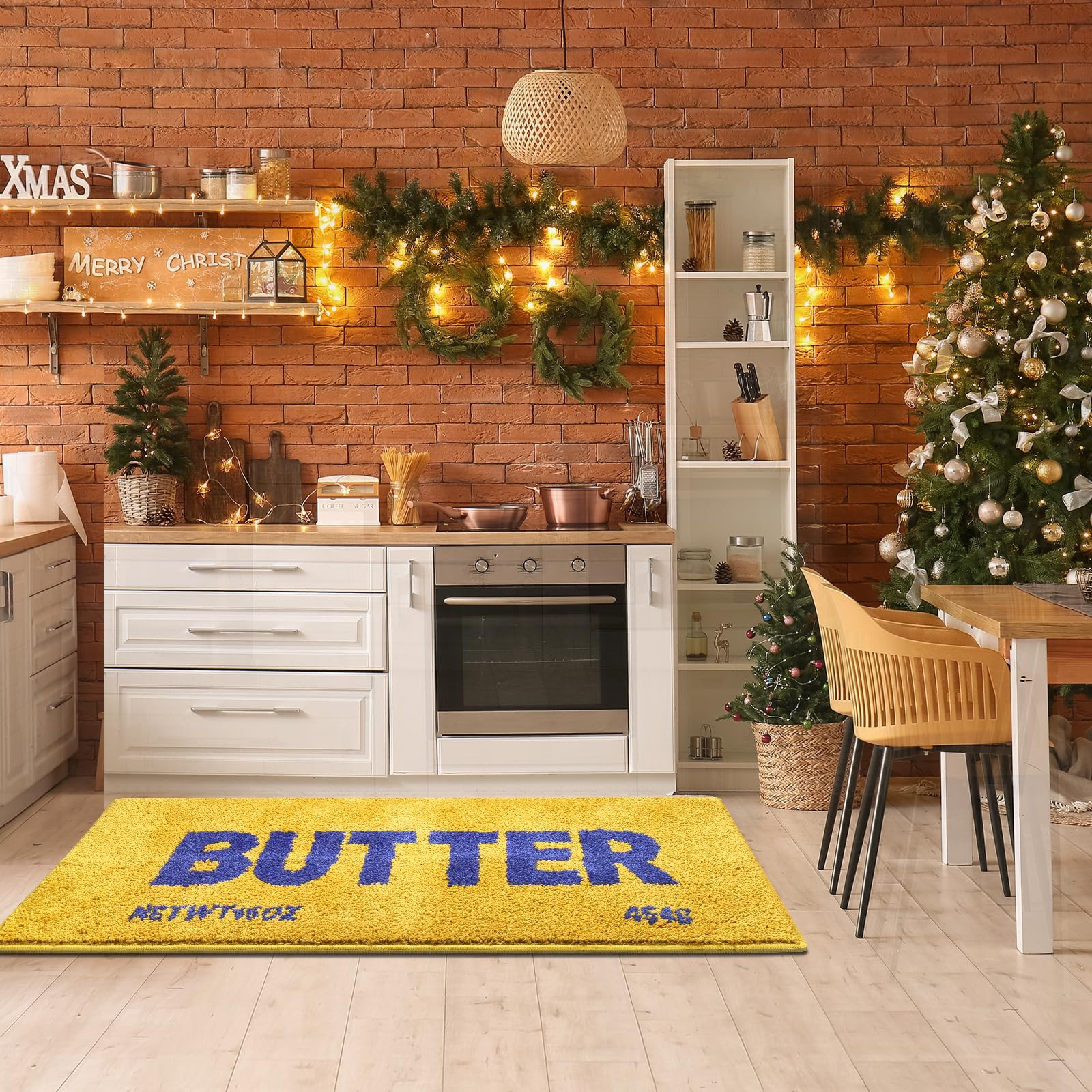 Momlli Butter Rug butter-shape design adds playful charm to any room.