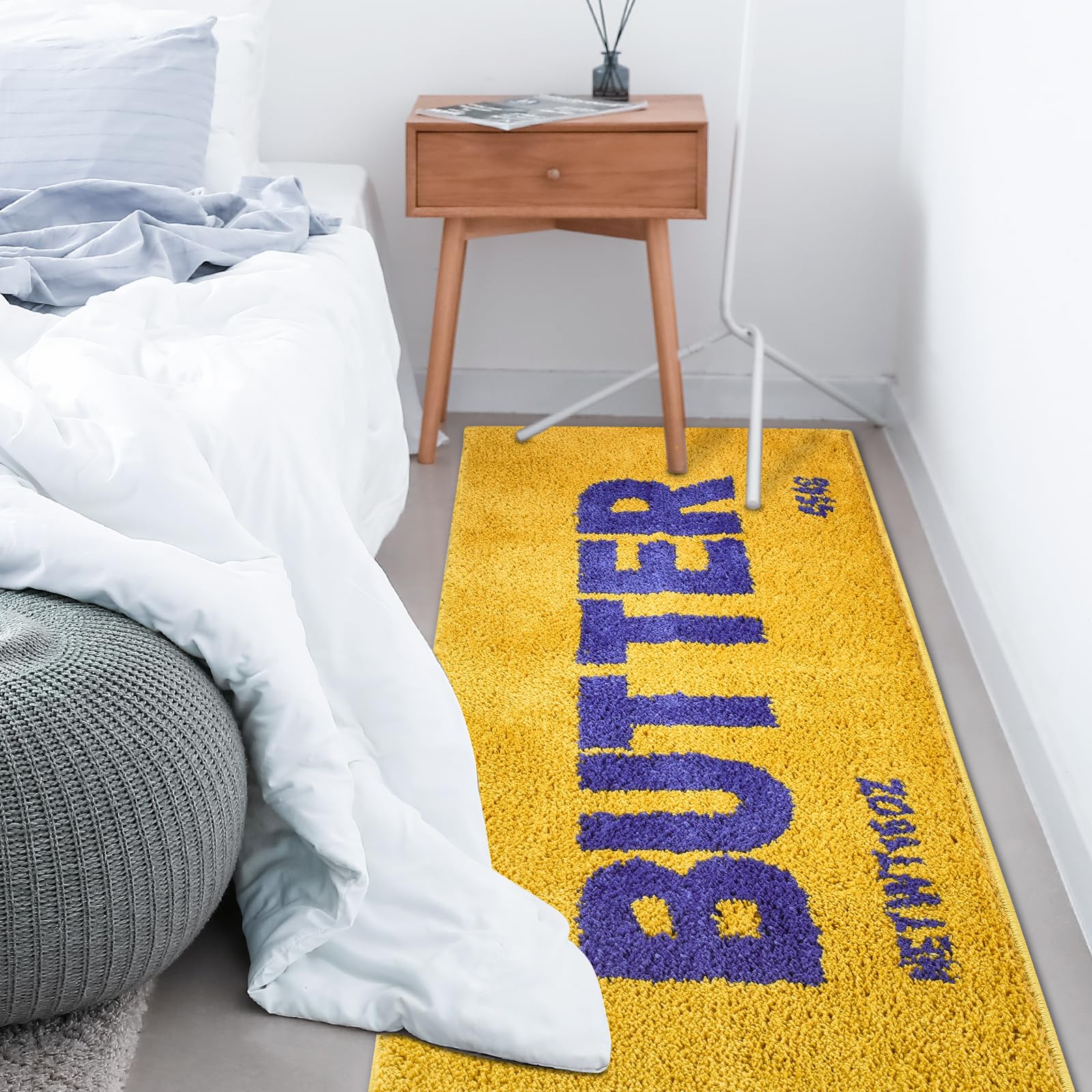 Momlli Butter Rug machine washable for easy cleaning after spills or messes.