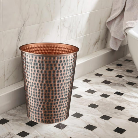Monarch Abode bedroom trash can blends with décor while handling daily disposal discreetly