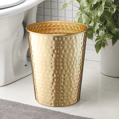Monarch Abode small trash can adds modern style to desks and bedrooms.