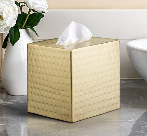 Monarch Abode vanity display keeps tissues within easy reach