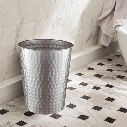 Monarch Abode trash can fits neatly under sinks for discreet disposal.