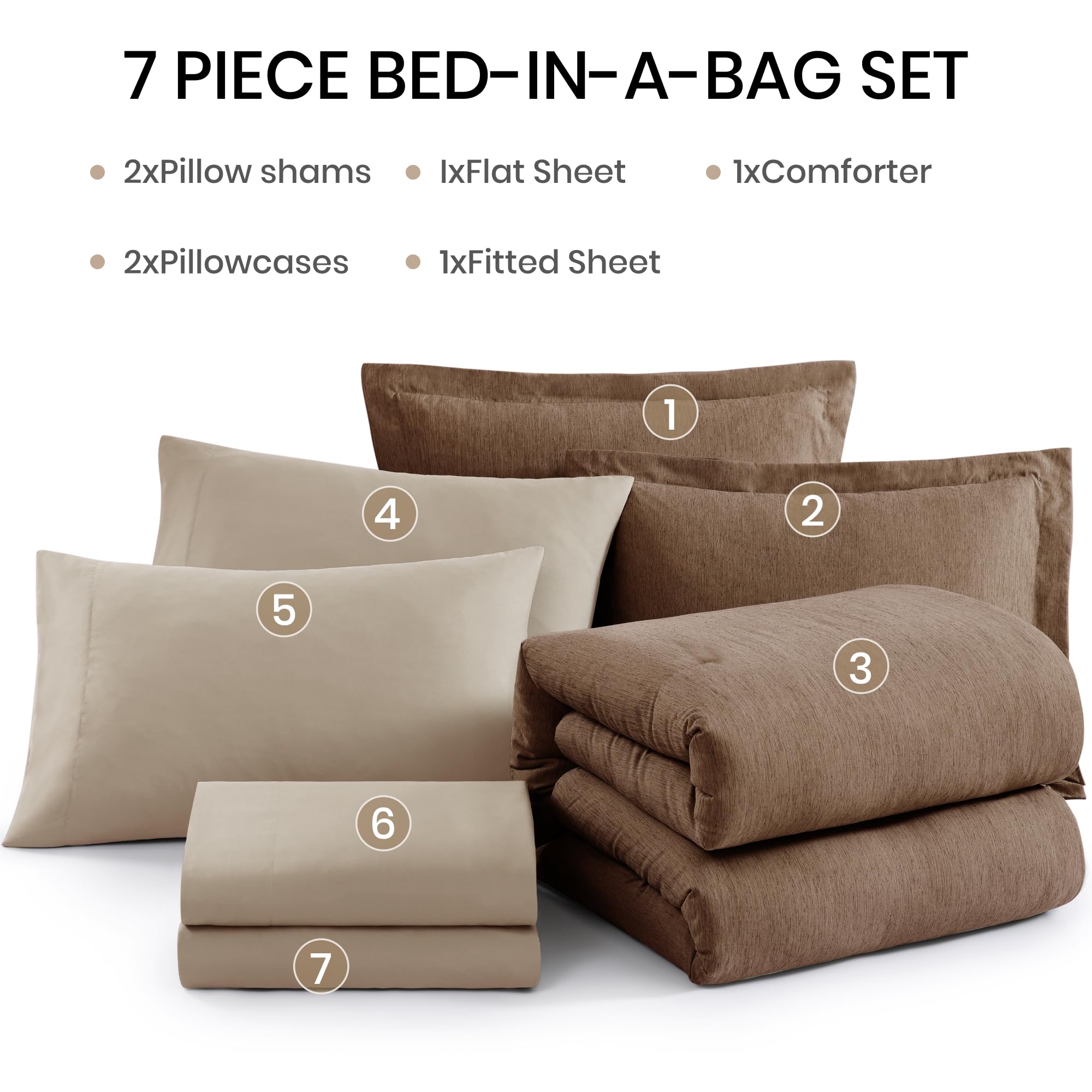 Monbix bedding set vacuum-packaged for compact shipping