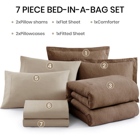 Monbix bedding set vacuum-packaged for compact shipping