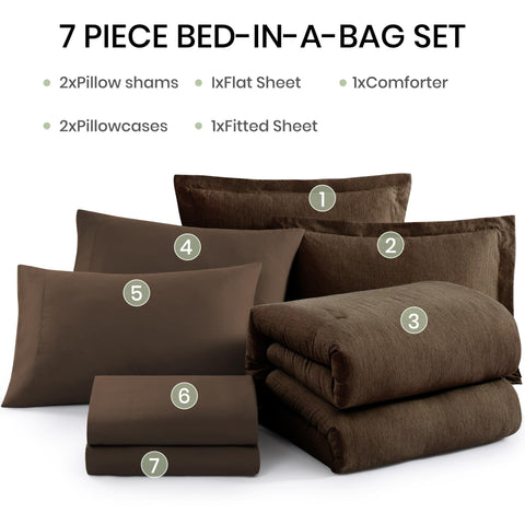 Monbix bed with bedding set demonstrates versatile all-season setup