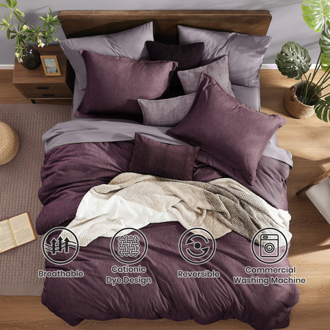 Monbix King Size Comforter Set close-up fabric showing soft plush texture