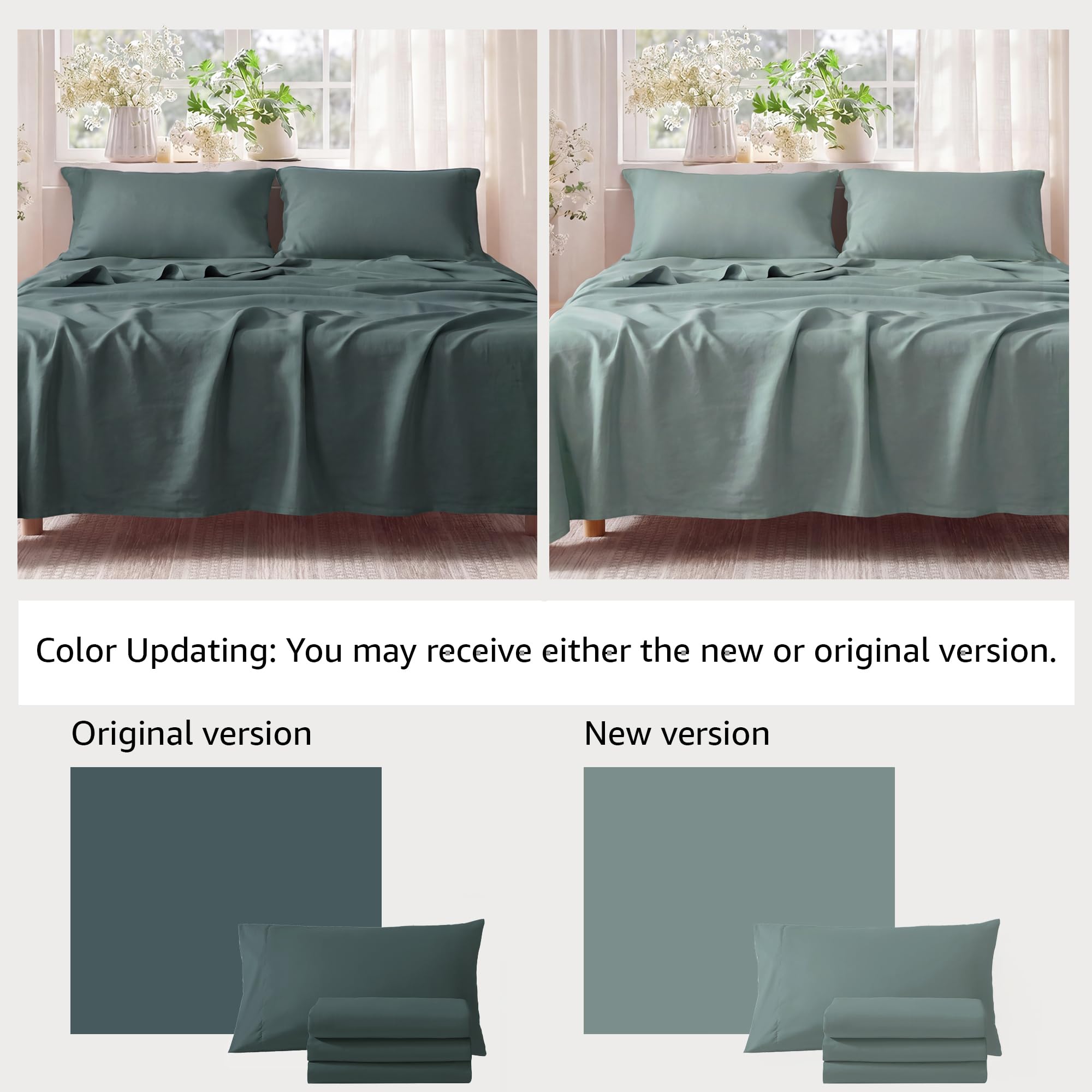 Monbix king-size comforter set bed layout—7-piece ensemble.