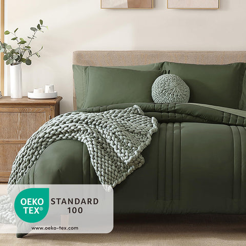 Monbix flat sheet in olive green demonstrates smooth layering