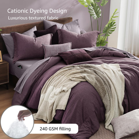 Monbix King Size Comforter Set vacuum-packed packaging for compact storage