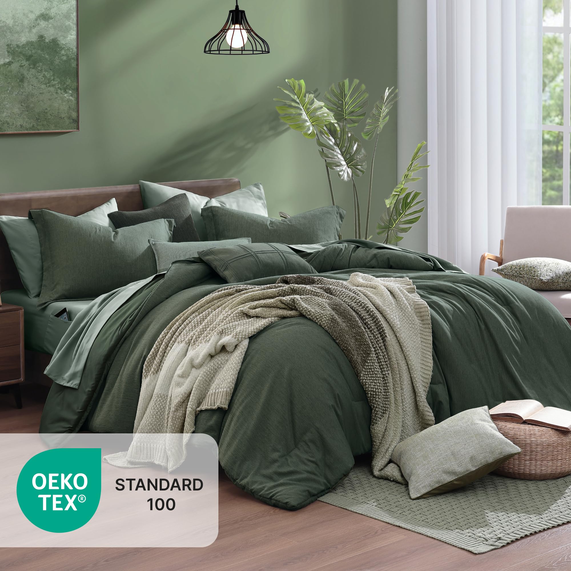 Monbix oversized king pillowcases demonstrate soft, breathable sleeping surfaces.