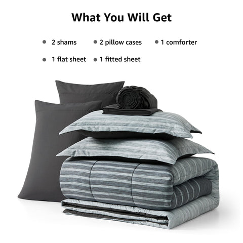 Monbix comforter close-up shows track quilting and soft texture