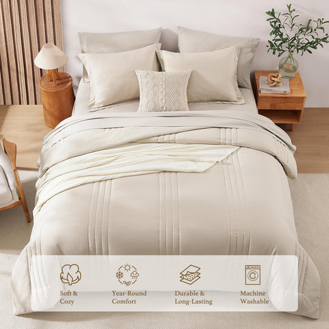 Monbix queen flat sheet 90x102 smoothly covers bed for a clean setup