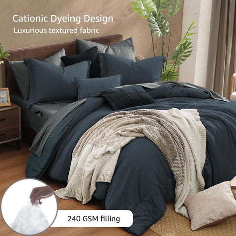 Monbix queen flat sheet layout highlights easy care and ready machine washing.