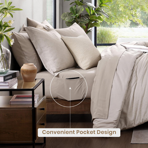 Monbix queen shams 20 x 26 inches pair add luxe pillow accents