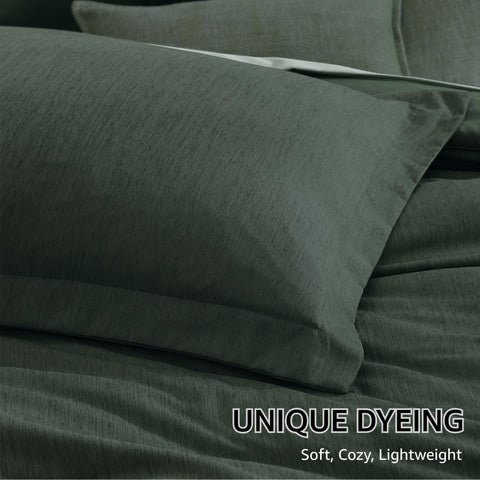 Monbix Queen Comforter Set shams and pillowcases arranged for cohesive bedroom look.