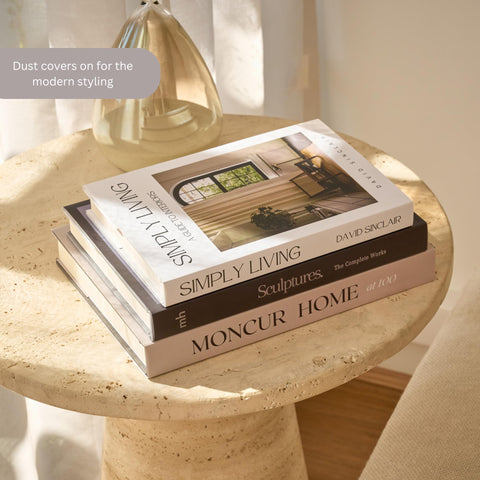 Coffee table hero: Moncur Home decorative books add texture and balance
