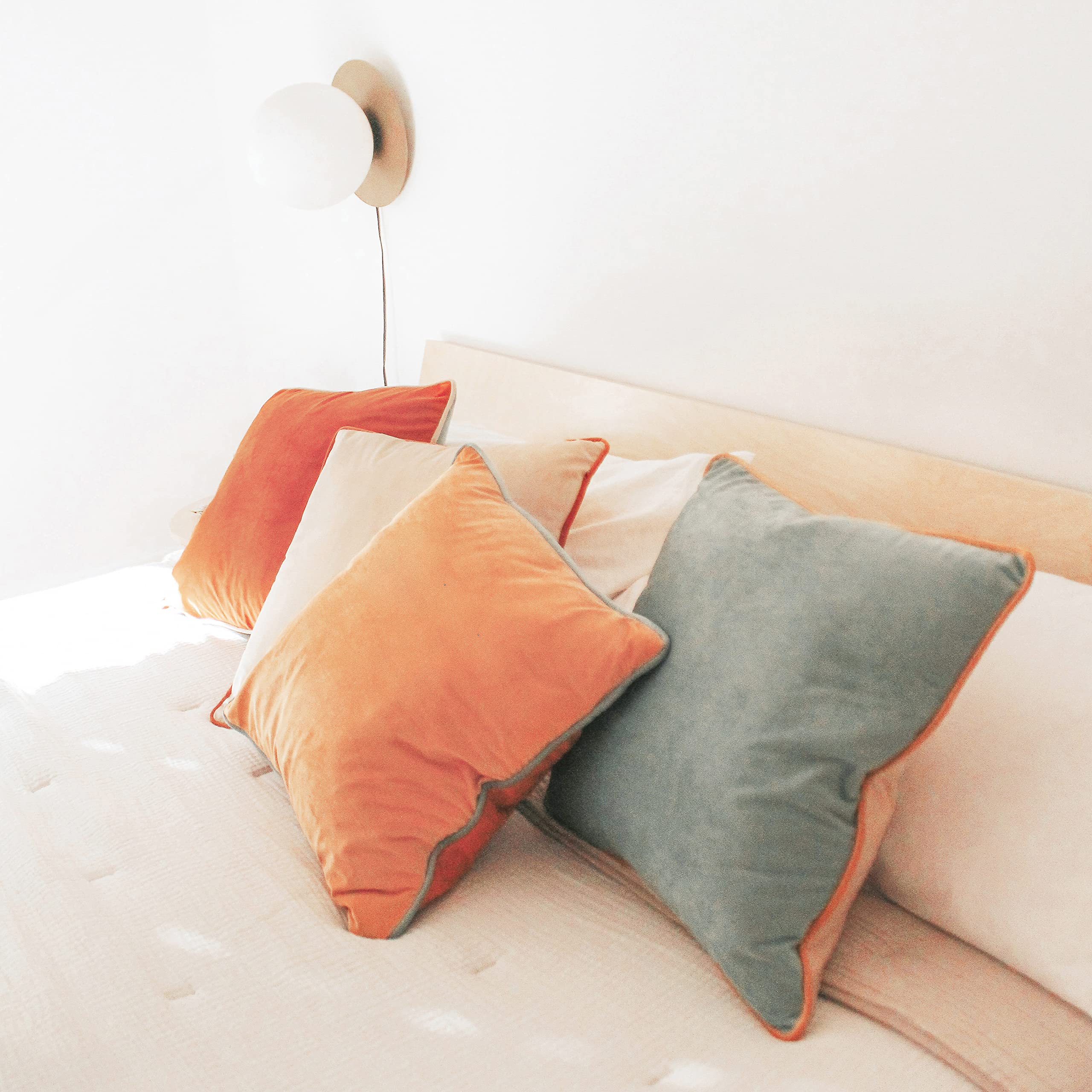MONDAY MOOSE yellow velvet pillow cover brightens living spaces with cheerful style