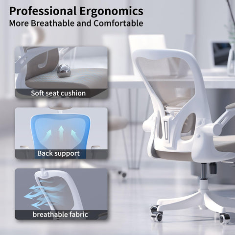 Monhey 360° swivel base facilitates easy movement while seated.