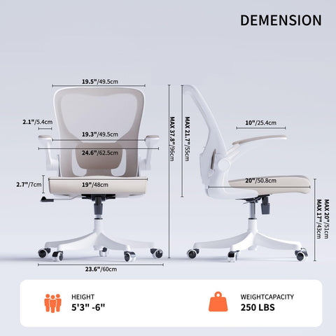 Monhey lockable tilt function lets you customize recline.