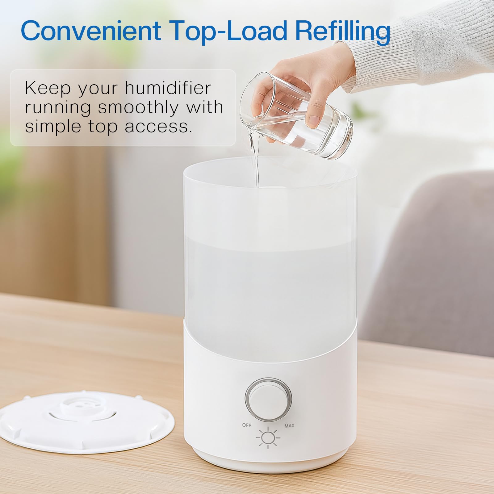 MONJUMR 3L tank provides long-lasting humidity for larger spaces