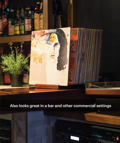 MÖNKE rack for easy browsing and secure storage of records.