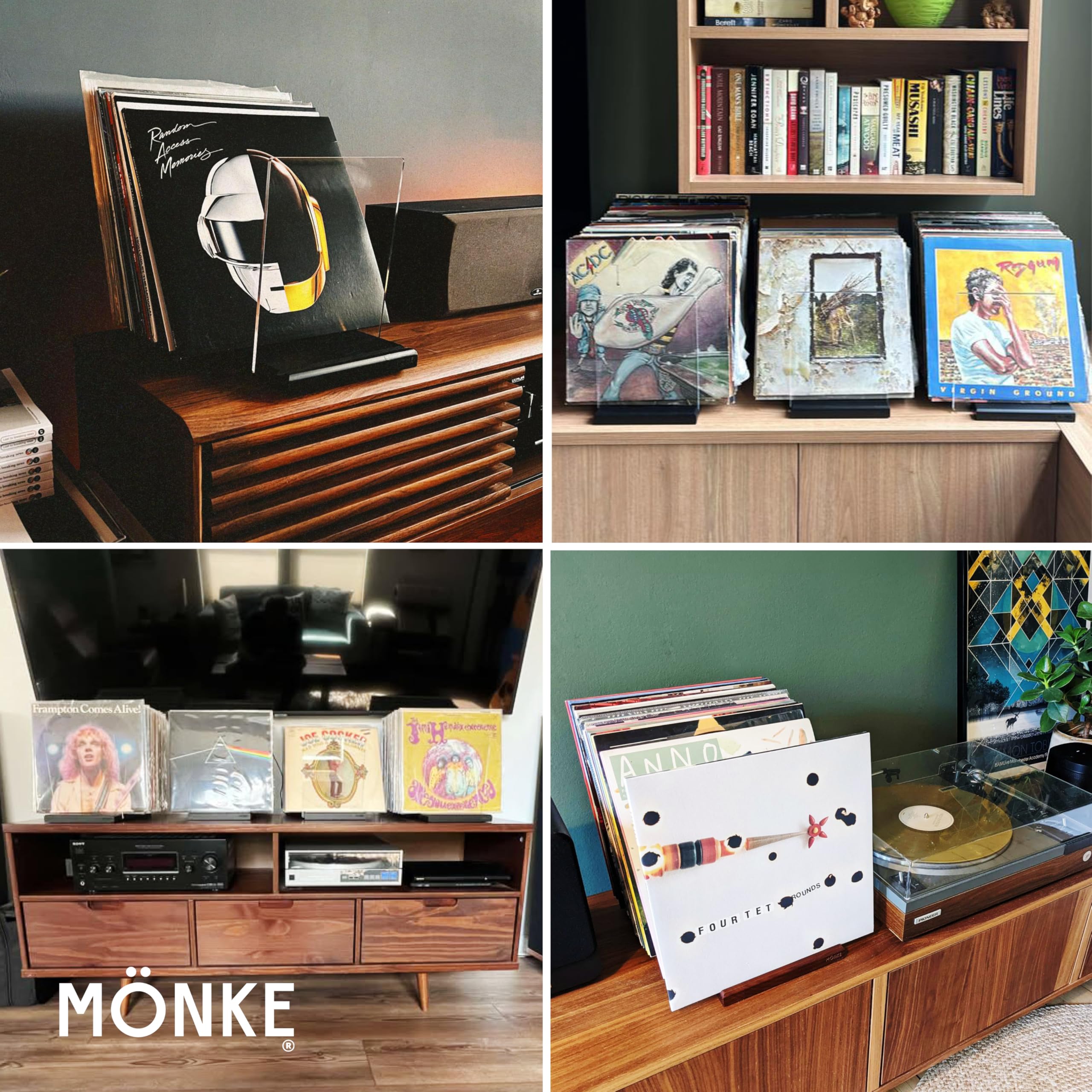 MÖNKE Premium Vinyl Storage brown side view demonstrates durable construction for everyday use.