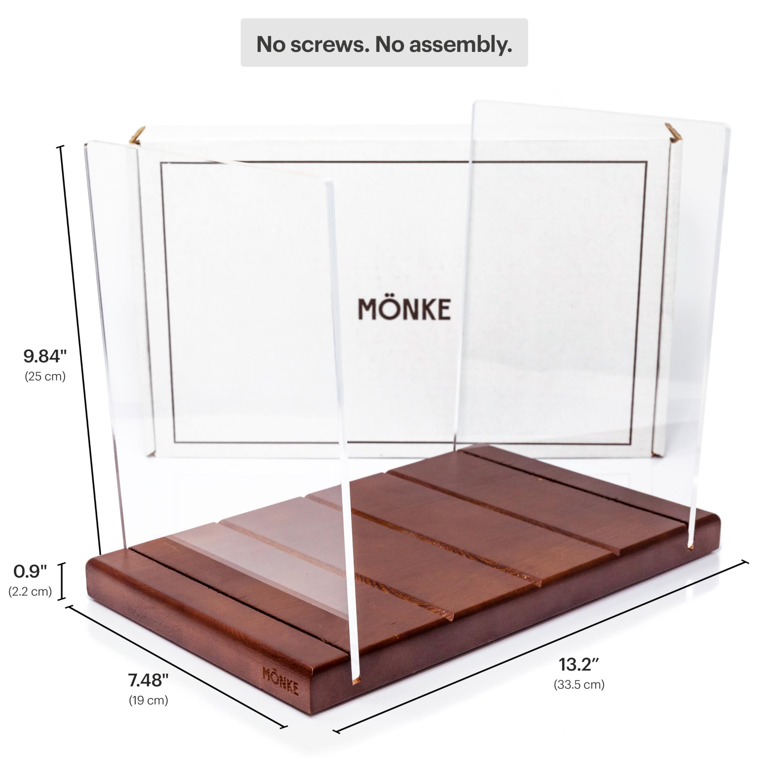MÖNKE storage's slat-back detail adds texture while protecting sleeves.