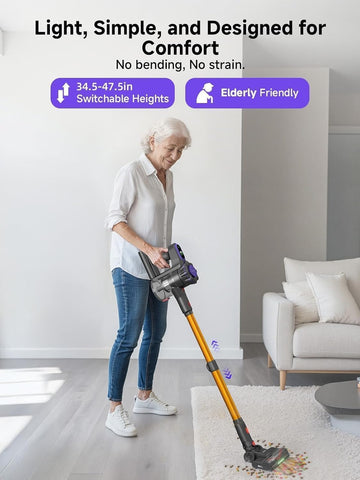 MONSGA MV3 lightweight handheld design for easy stairs and above-floor cleaning