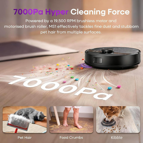MONSGA robot vacuum and mop in one 3-in-1 cleaning session