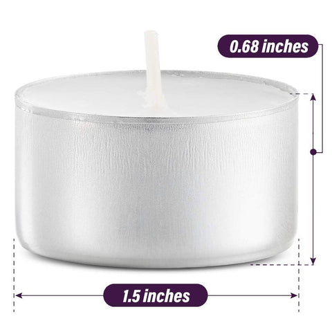 MontoPack compact tealights in durable tins fit any setting