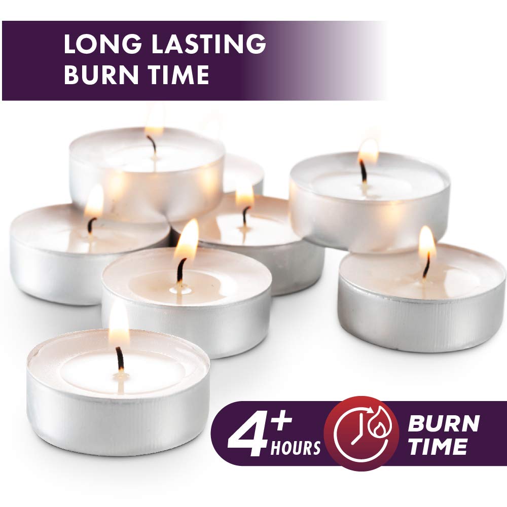 MontoPack dripless tea lights with aluminum tin protect surfaces.